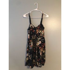 Black floral dress